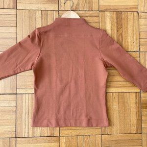 Knit mock neck top